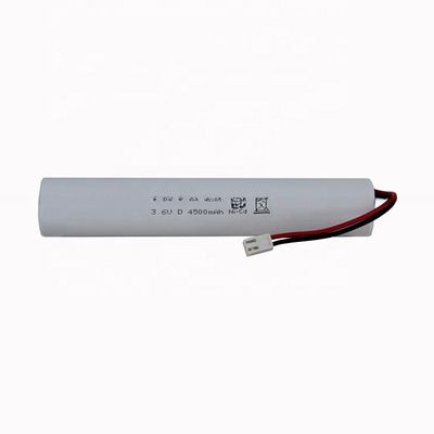 High Temperature 70C NiCd D 3.6V 4500mAh Rechargeable Battery Pack For Emergency Lighting